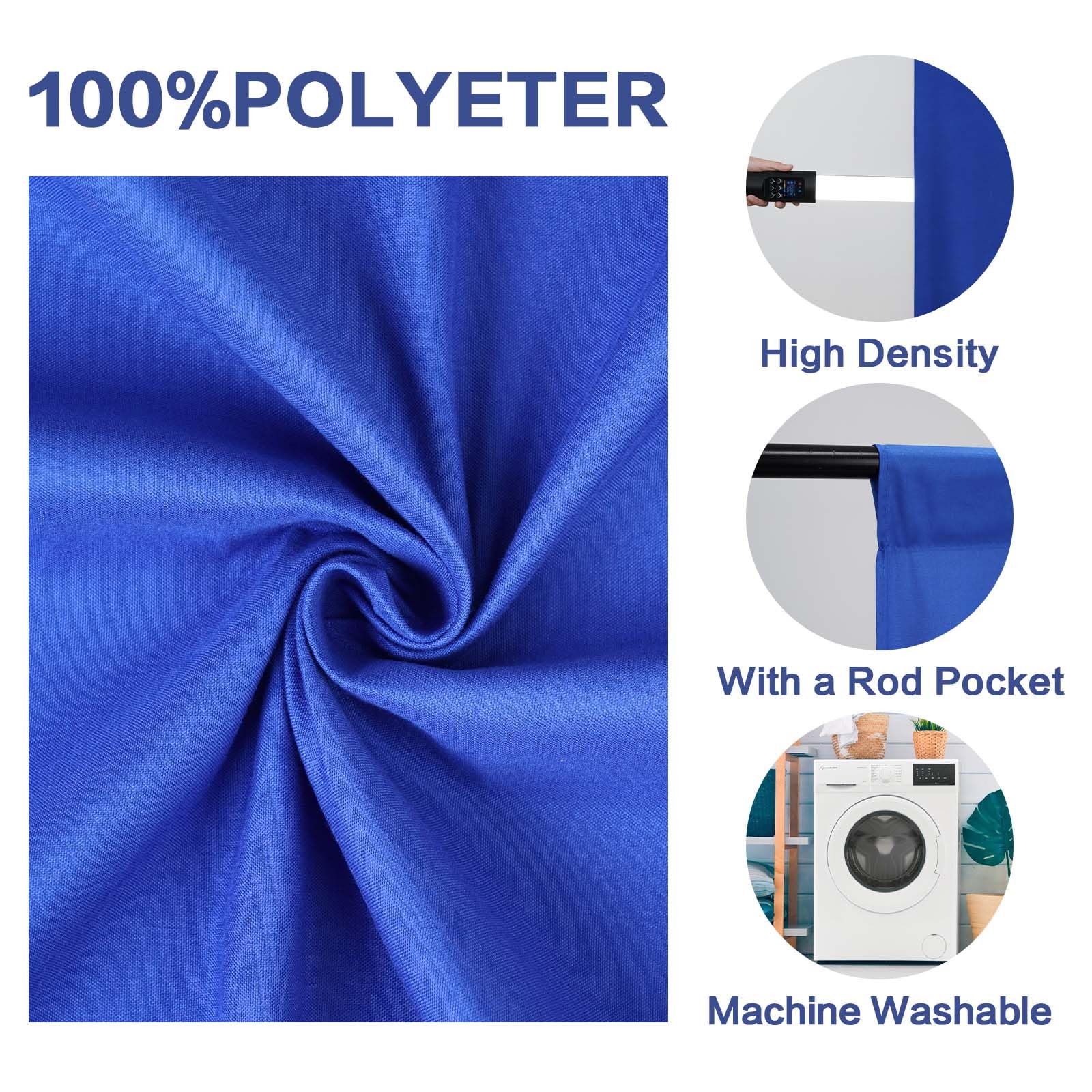 Gfcc Royal Blue Backdrop Background   10Ftx10Ft Blue Photo Backdrop For Photoshoot Photography Background Screen Video Recording